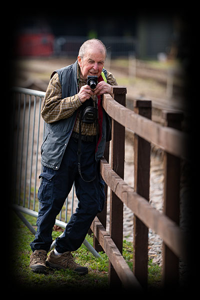Davey Jones this time pictured with his smaller camera