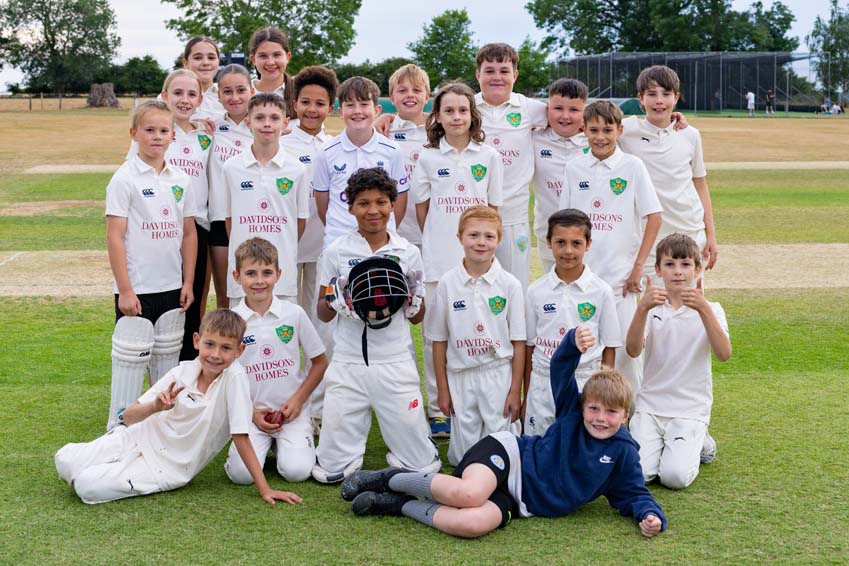 Uppingham Town Cricket Club Junior U11s Davidsons Homes shirt sponsor
