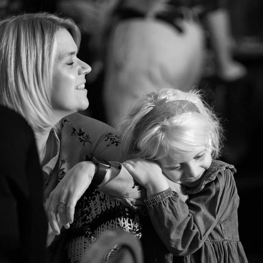A mother and daughter loving moment caught on camera at a family birthday celebration in Rutland