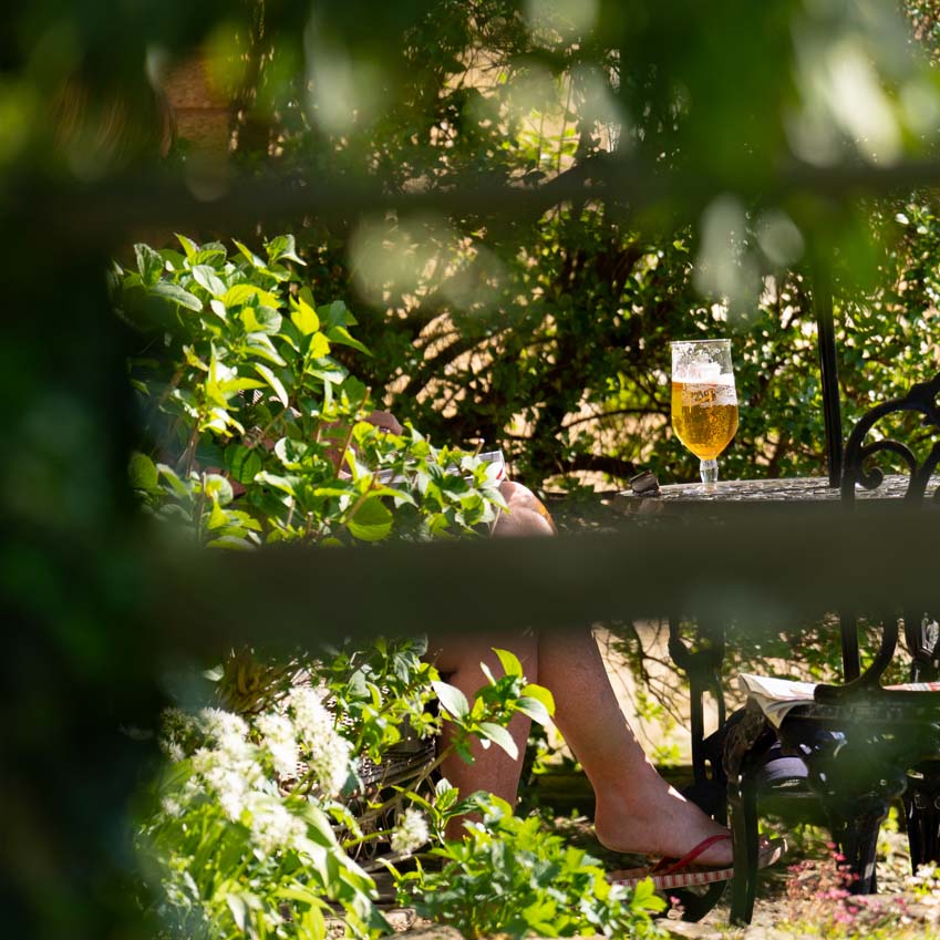 A quintessential summer afternoon spent relaxing in an english country garden